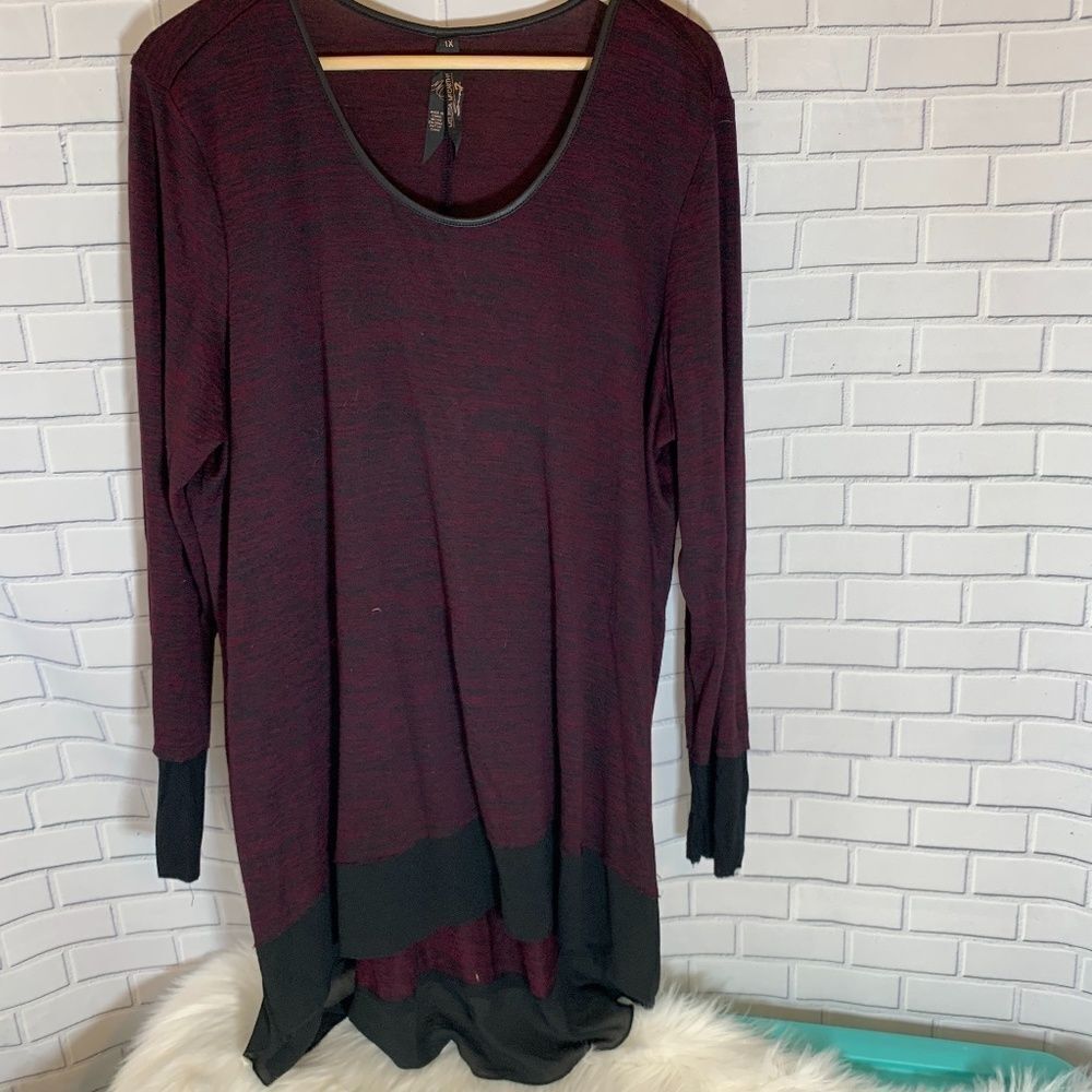 Melissa McCarthy Seven7 Heather Tunic Dress Sz 1X‎